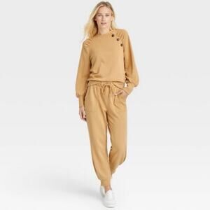 Cozy Camel Knit 2-Piece Sweater Set